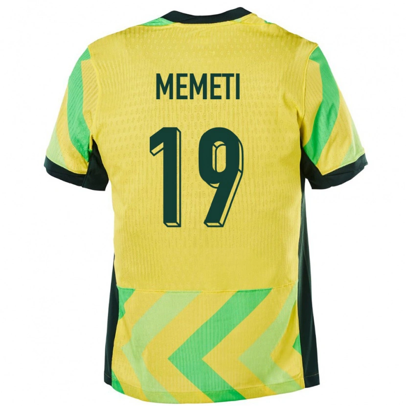Danxen Herren Australien Medin Memeti #19 Golden Heimtrikot Trikot 24-26 T-Shirt Schweiz