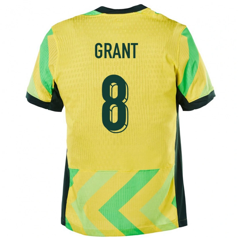 Danxen Herren Australien Charlotte Grant #8 Golden Heimtrikot Trikot 24-26 T-Shirt Schweiz