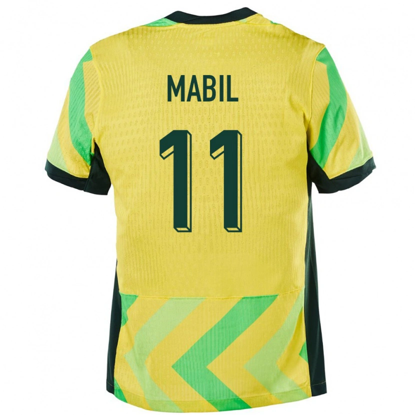 Danxen Herren Australien Awer Mabil #11 Golden Heimtrikot Trikot 24-26 T-Shirt Schweiz