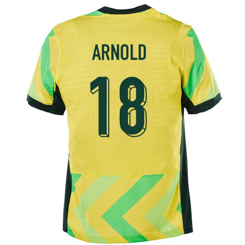 Danxen Herren Australien Mackenzie Arnold #18 Golden Heimtrikot Trikot 24-26 T-Shirt Schweiz