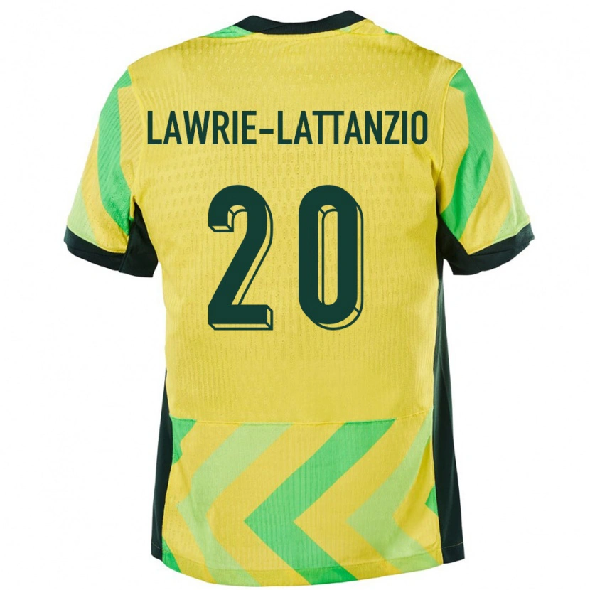 Danxen Herren Australien Luis Lawrie Lattanzio #20 Golden Heimtrikot Trikot 24-26 T-Shirt Schweiz