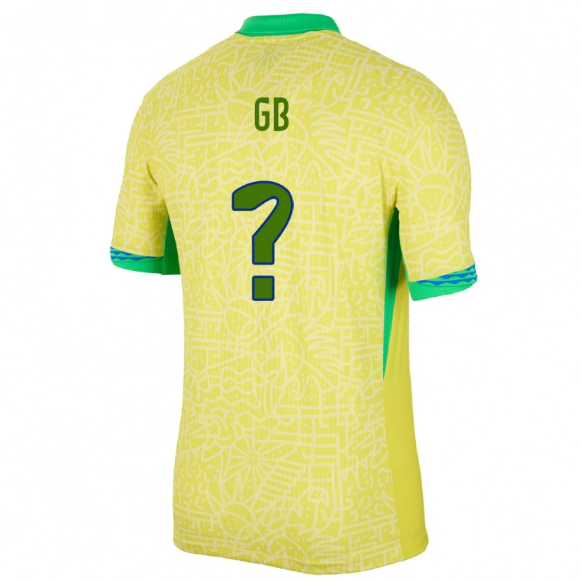 Danxen Herren Brasilien Gb #0 Gelb Heimtrikot Trikot 24-26 T-Shirt Schweiz