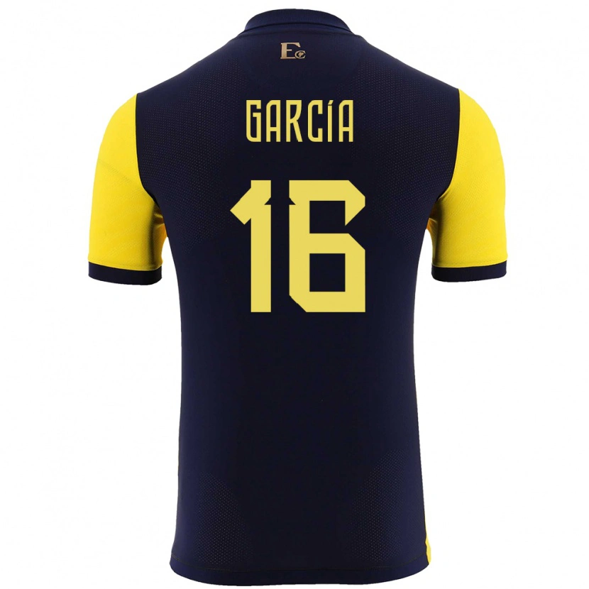 Danxen Herren Ecuador Yaxi García #16 Gelb Heimtrikot Trikot 24-26 T-Shirt Schweiz