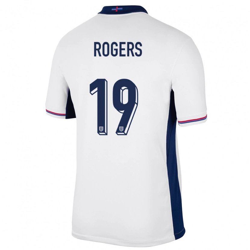 Danxen Herren England Morgan Rogers #19 Weiß Heimtrikot Trikot 24-26 T-Shirt Schweiz