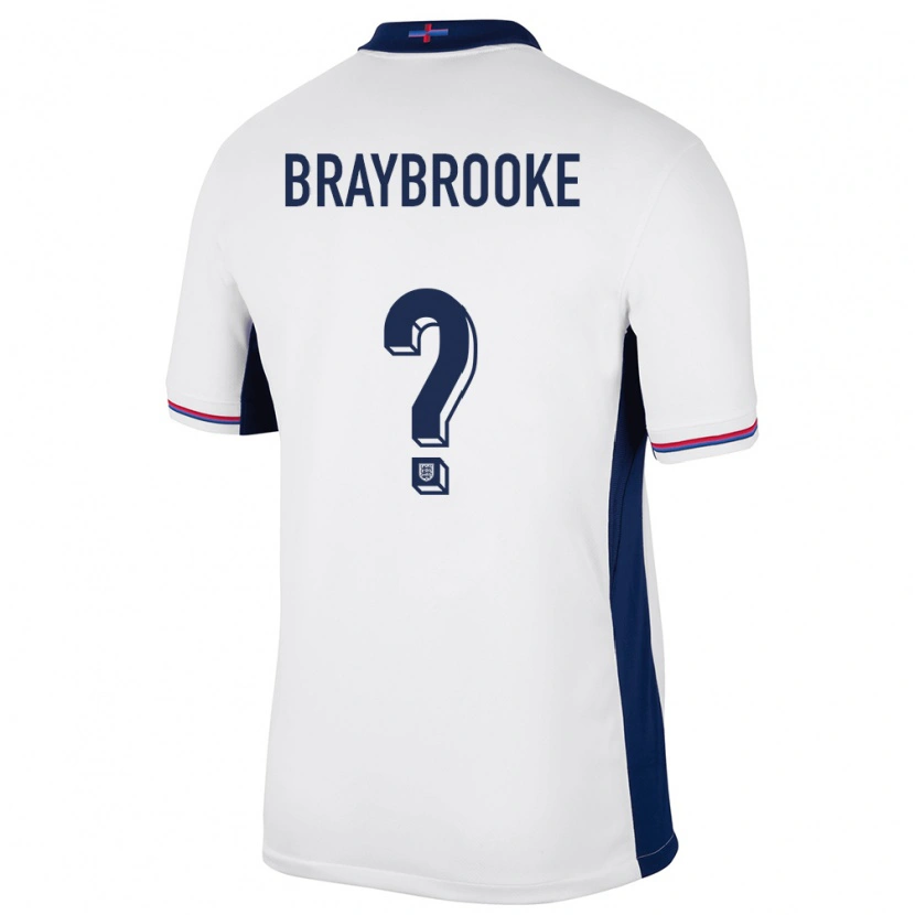 Danxen Herren England Sammy Braybrooke #0 Weiß Heimtrikot Trikot 24-26 T-Shirt Schweiz