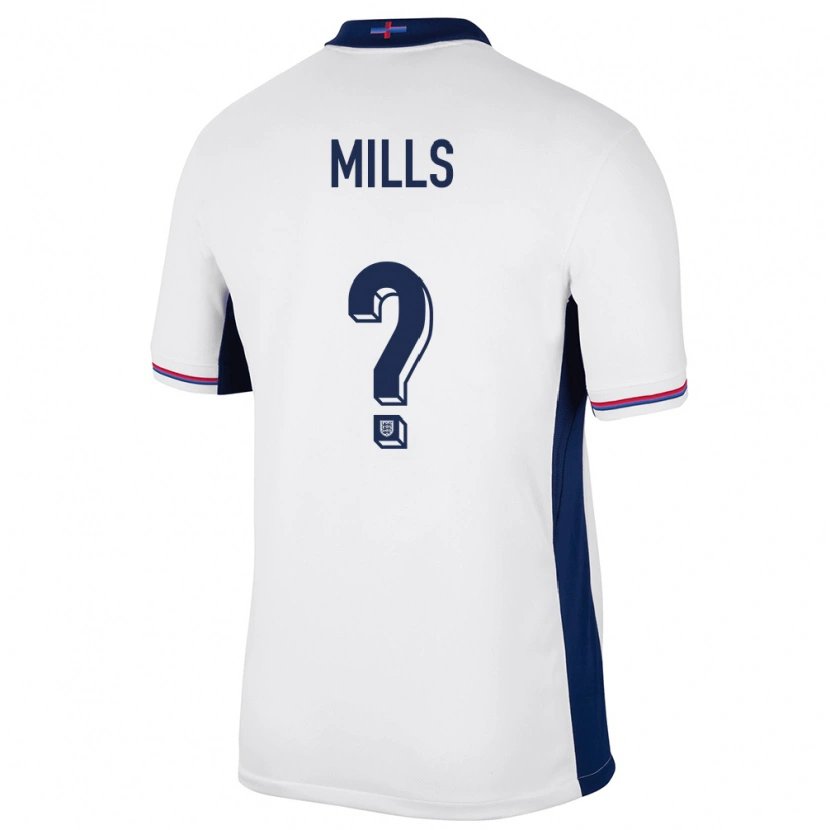 Danxen Herren England Michael Mills #0 Weiß Heimtrikot Trikot 24-26 T-Shirt Schweiz