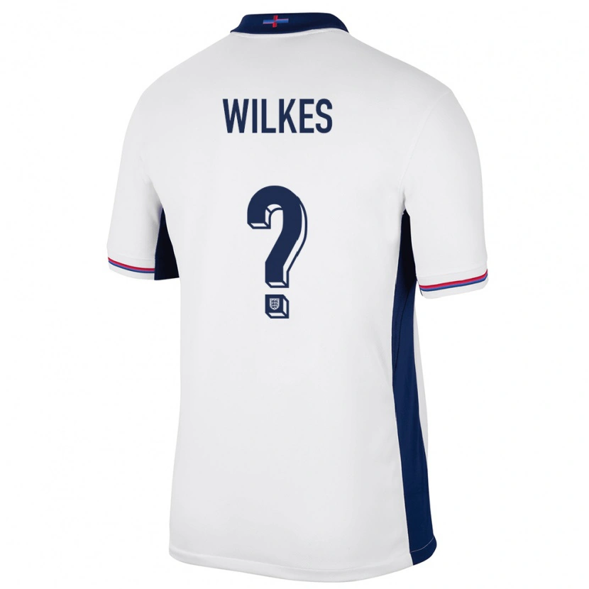 Danxen Herren England Reece Wilkes #0 Weiß Heimtrikot Trikot 24-26 T-Shirt Schweiz