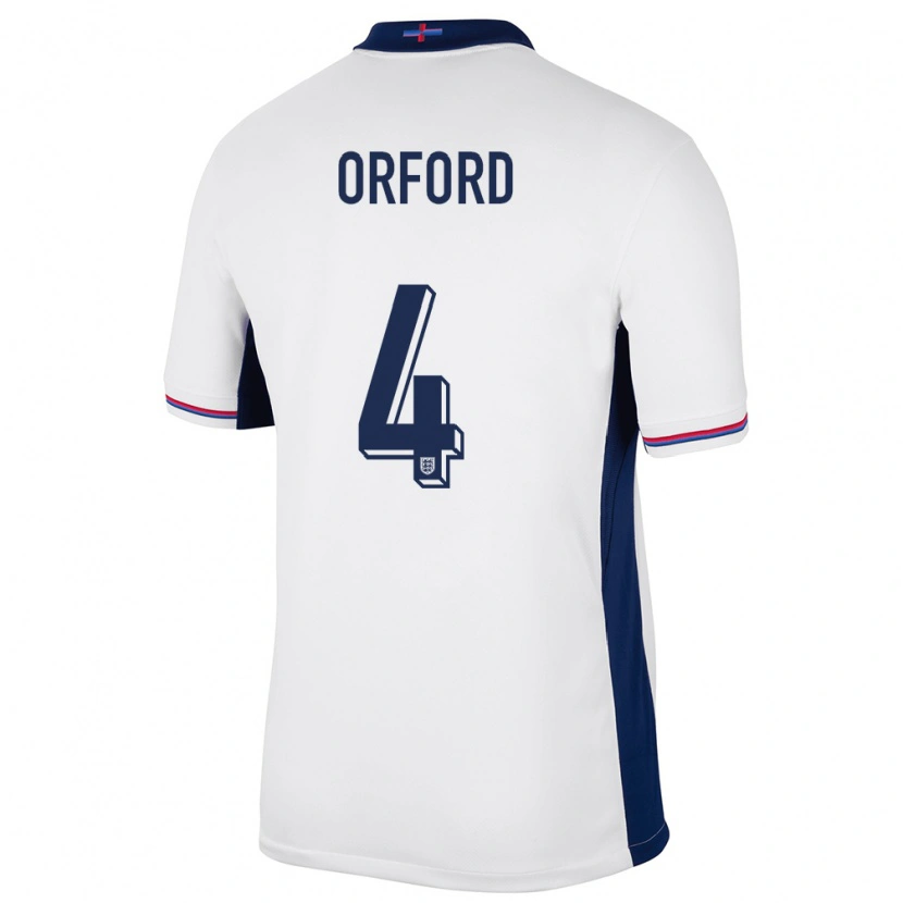 Danxen Herren England Lewis Orford #4 Weiß Heimtrikot Trikot 24-26 T-Shirt Schweiz
