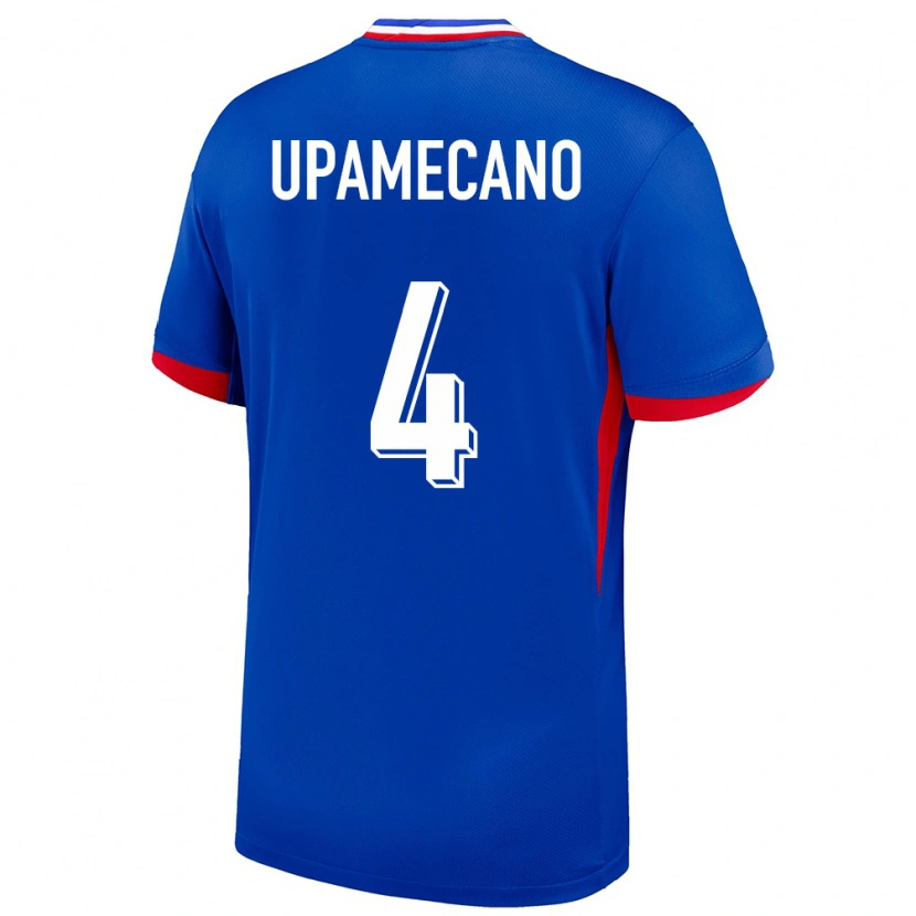 Danxen Herren Frankreich Dayot Upamecano #4 Blau Heimtrikot Trikot 24-26 T-Shirt Schweiz