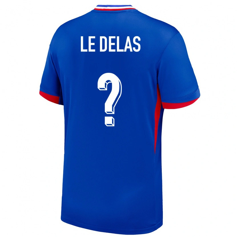 Danxen Herren Frankreich Mattéo Le Delas #0 Blau Heimtrikot Trikot 24-26 T-Shirt Schweiz
