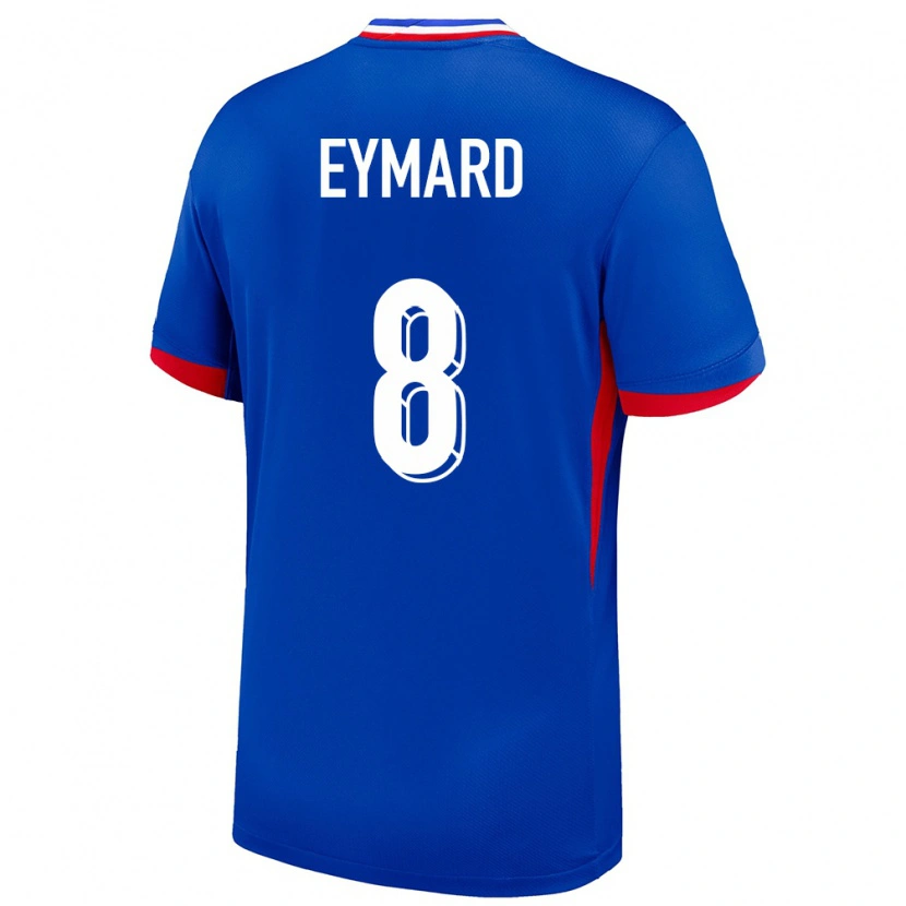 Danxen Herren Frankreich Paul Eymard #8 Blau Heimtrikot Trikot 24-26 T-Shirt Schweiz