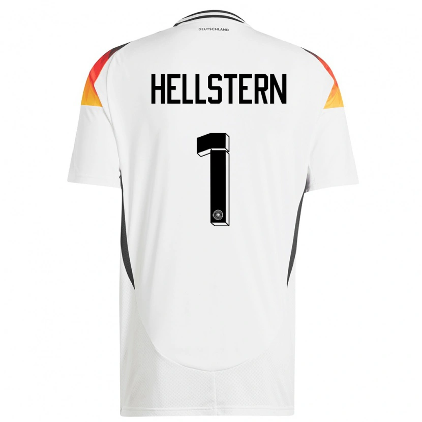 Danxen Herren Deutschland Florian Hellstern #1 Weiß Heimtrikot Trikot 24-26 T-Shirt Schweiz