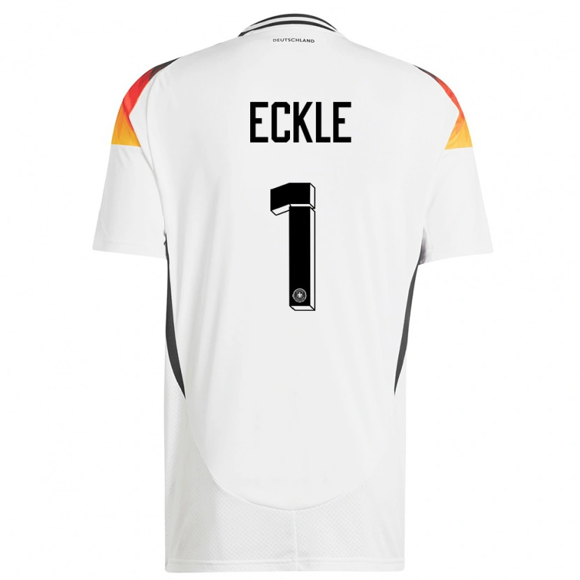 Danxen Herren Deutschland Philipp Eckle #1 Weiß Heimtrikot Trikot 24-26 T-Shirt Schweiz