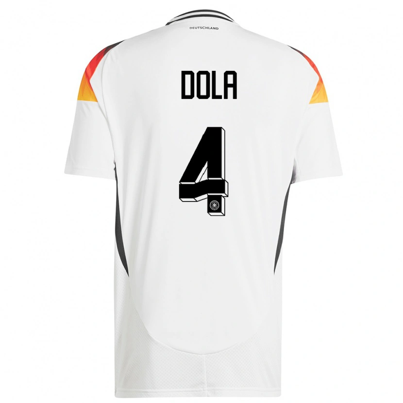 Danxen Herren Deutschland Igor Dola #4 Weiß Heimtrikot Trikot 24-26 T-Shirt Schweiz