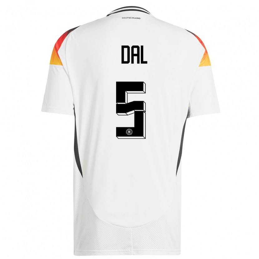 Danxen Herren Deutschland Maxim Dal #5 Weiß Heimtrikot Trikot 24-26 T-Shirt Schweiz