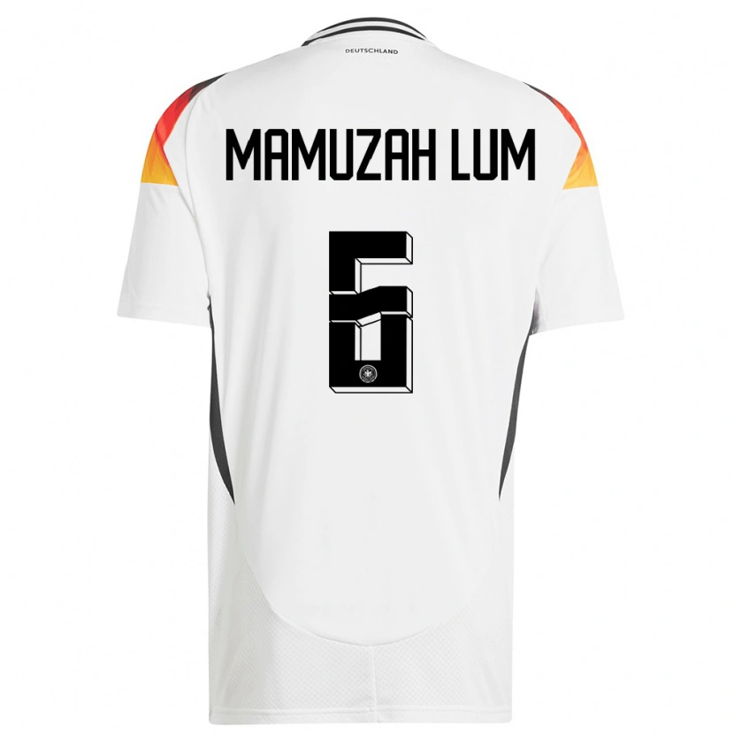 Danxen Herren Deutschland Boris Mamuzah Lum #6 Weiß Heimtrikot Trikot 24-26 T-Shirt Schweiz