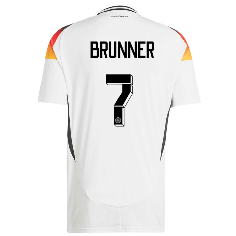 Danxen Herren Deutschland Paris Brunner #7 Weiß Heimtrikot Trikot 24-26 T-Shirt Schweiz