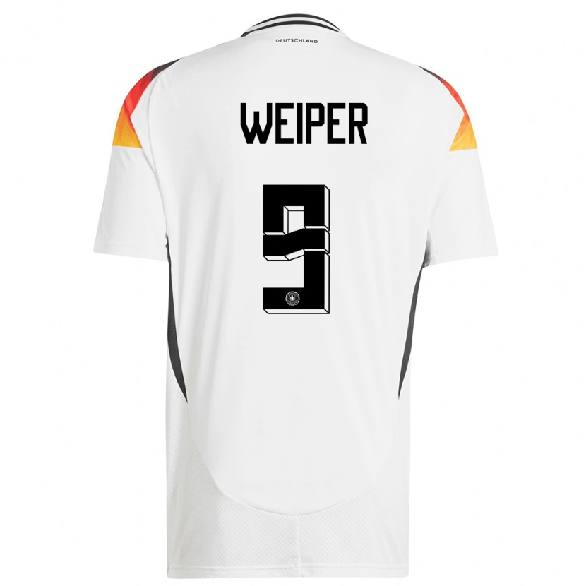 Danxen Herren Deutschland Nelson Weiper #9 Weiß Heimtrikot Trikot 24-26 T-Shirt Schweiz