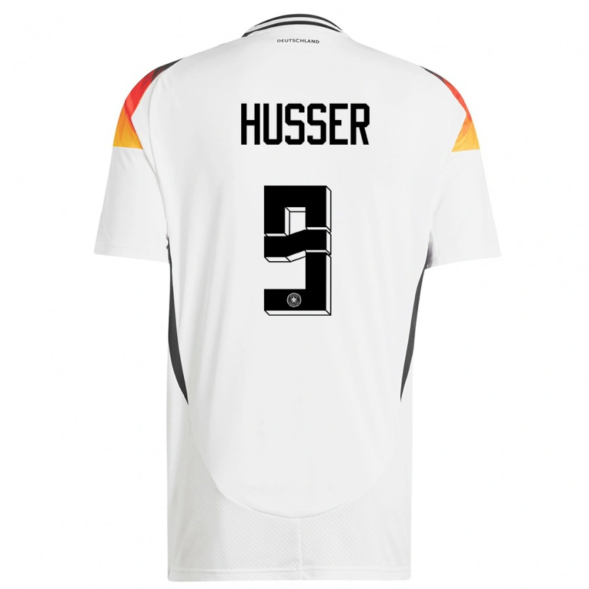 Danxen Herren Deutschland Denis Husser #9 Weiß Heimtrikot Trikot 24-26 T-Shirt Schweiz