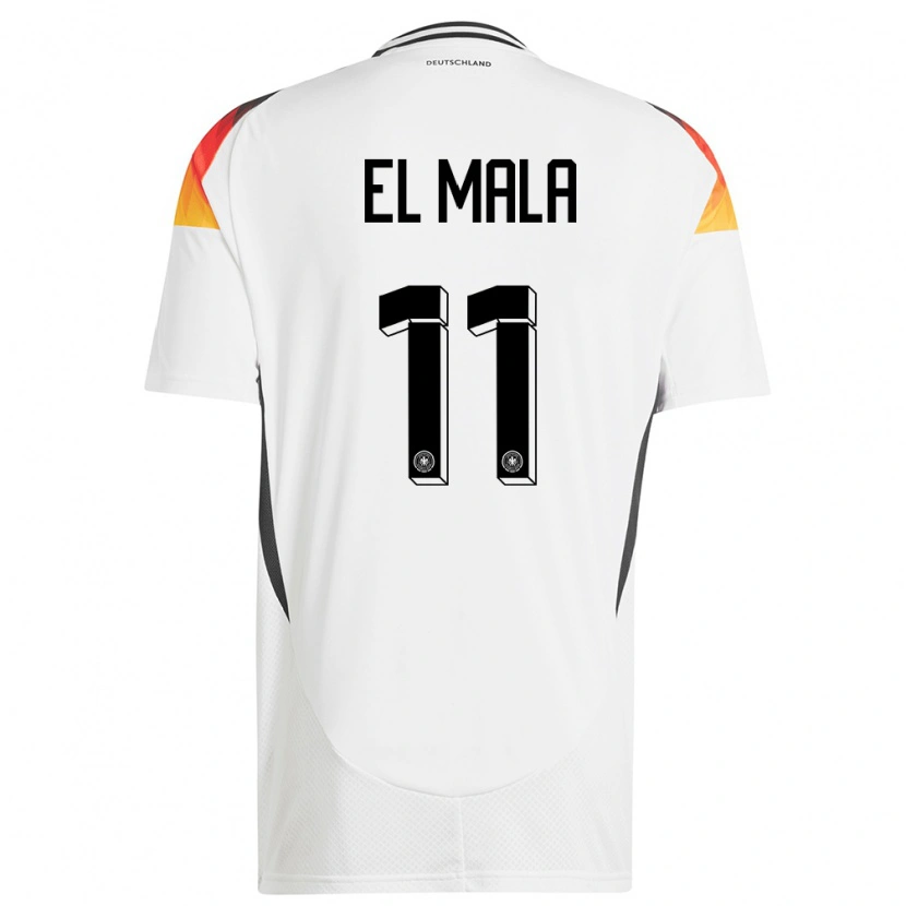 Danxen Herren Deutschland Said El Mala #11 Weiß Heimtrikot Trikot 24-26 T-Shirt Schweiz