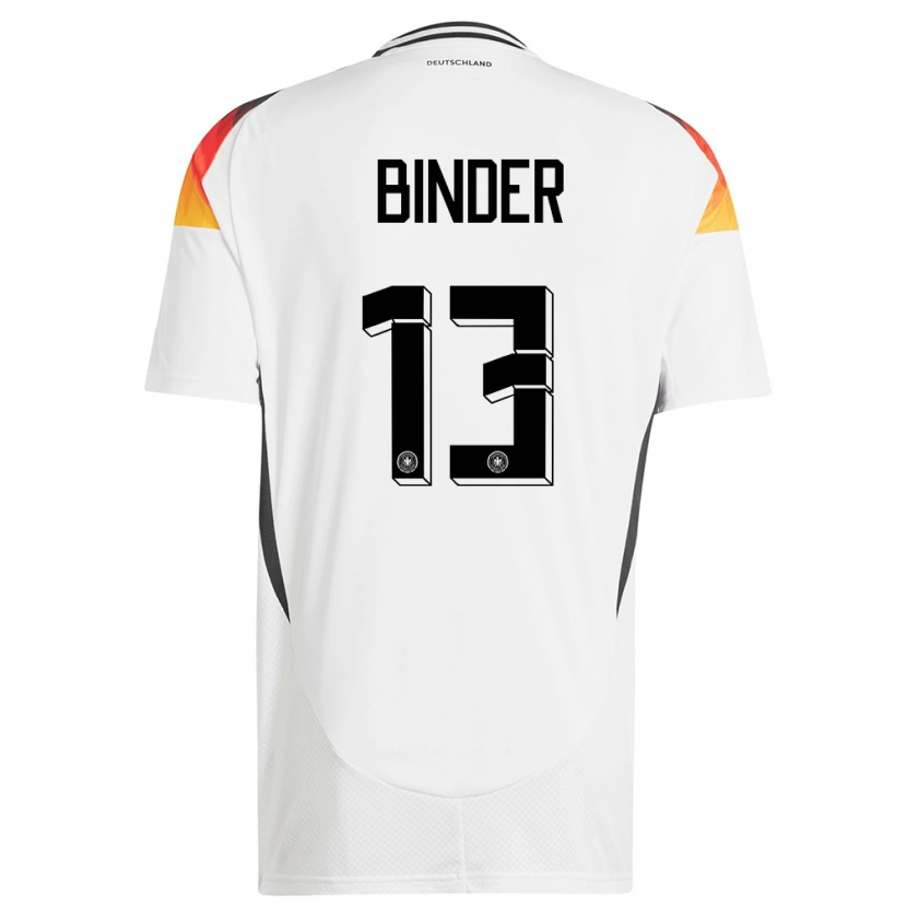 Danxen Herren Deutschland Tim Binder #13 Weiß Heimtrikot Trikot 24-26 T-Shirt Schweiz