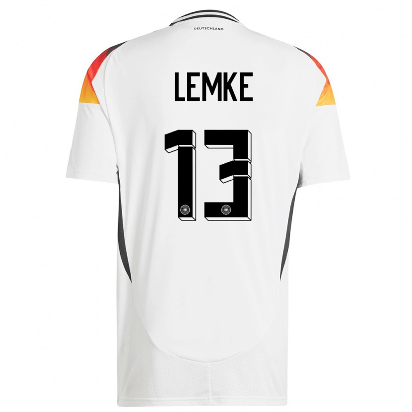 Danxen Herren Deutschland Louis Lemke #13 Weiß Heimtrikot Trikot 24-26 T-Shirt Schweiz