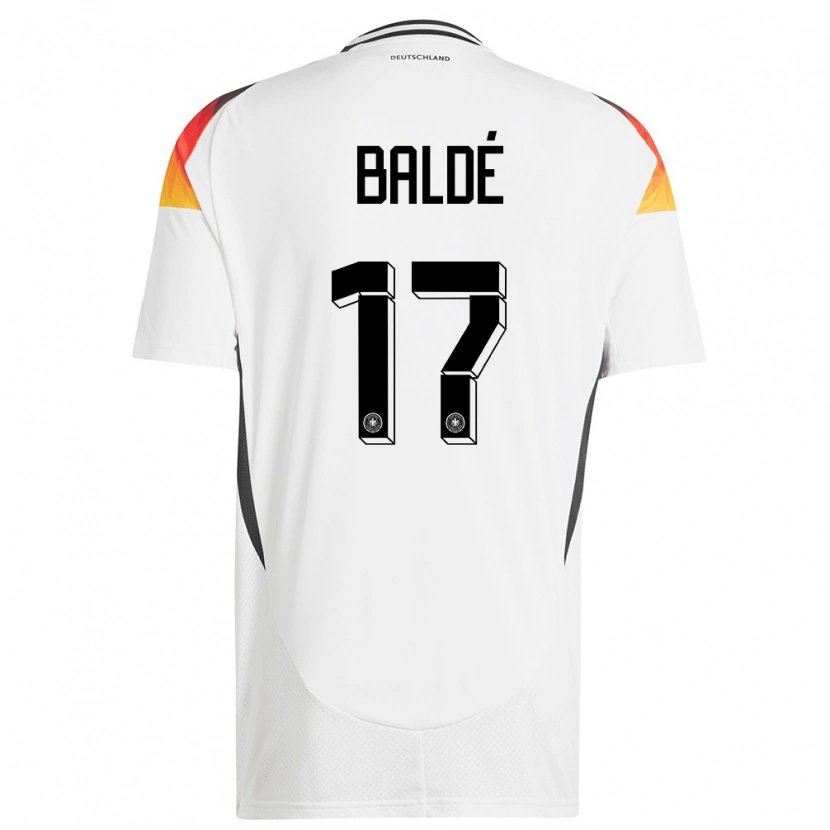 Danxen Herren Deutschland Fabio Baldé #17 Weiß Heimtrikot Trikot 24-26 T-Shirt Schweiz