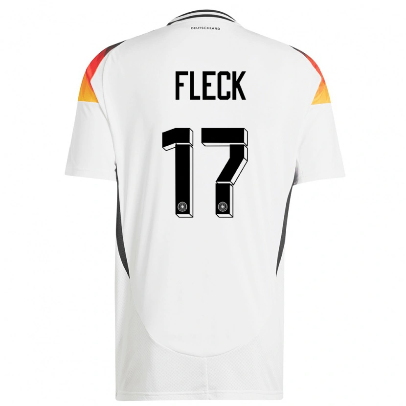 Danxen Herren Deutschland Fritz Fleck #17 Weiß Heimtrikot Trikot 24-26 T-Shirt Schweiz