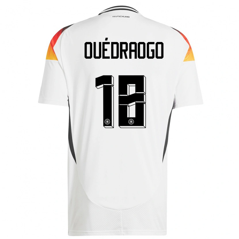 Danxen Herren Deutschland Assan Ouédraogo #18 Weiß Heimtrikot Trikot 24-26 T-Shirt Schweiz
