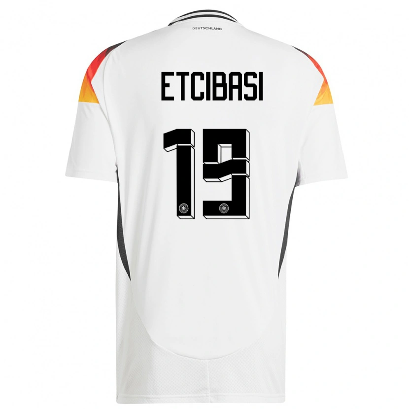 Danxen Herren Deutschland Taycan Etcibasi #19 Weiß Heimtrikot Trikot 24-26 T-Shirt Schweiz