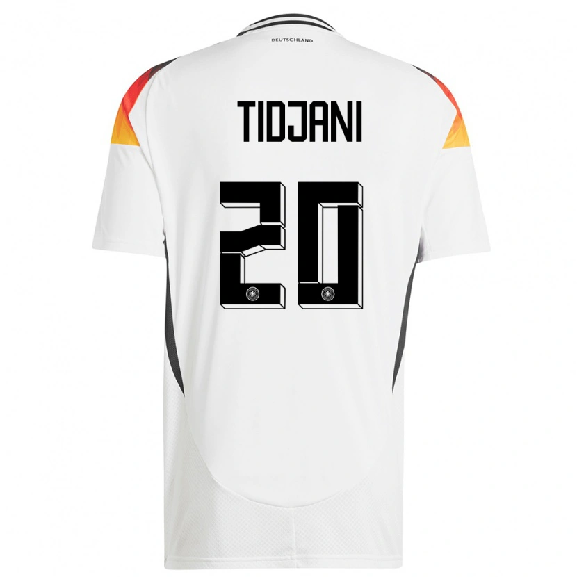 Danxen Herren Deutschland Nouh Tidjani #20 Weiß Heimtrikot Trikot 24-26 T-Shirt Schweiz