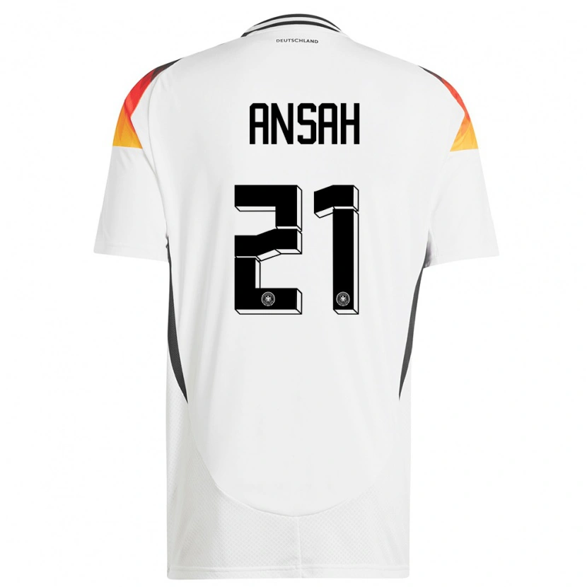 Danxen Herren Deutschland Ilyas Ansah #21 Weiß Heimtrikot Trikot 24-26 T-Shirt Schweiz