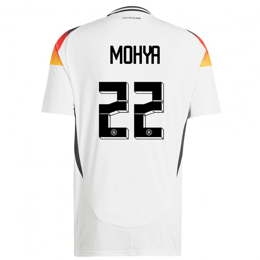 Danxen Herren Deutschland Wael Mohya #22 Weiß Heimtrikot Trikot 24-26 T-Shirt Schweiz