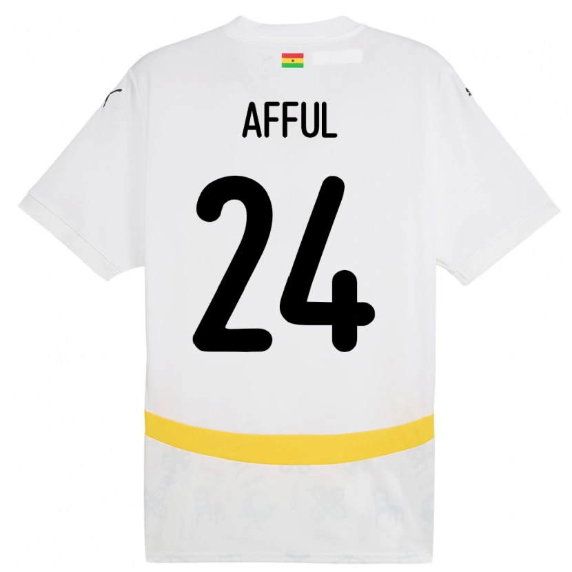 Danxen Herren Ghana Isaac Afful #24 Weiß Heimtrikot Trikot 24-26 T-Shirt Schweiz