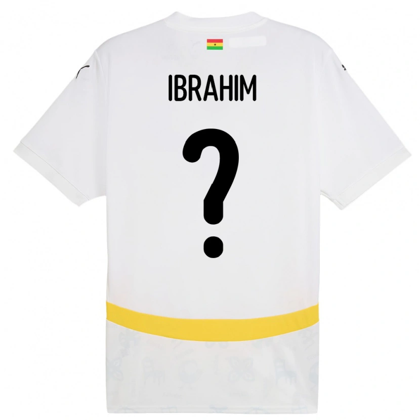Danxen Herren Ghana Hafiz Ibrahim #0 Weiß Heimtrikot Trikot 24-26 T-Shirt Schweiz