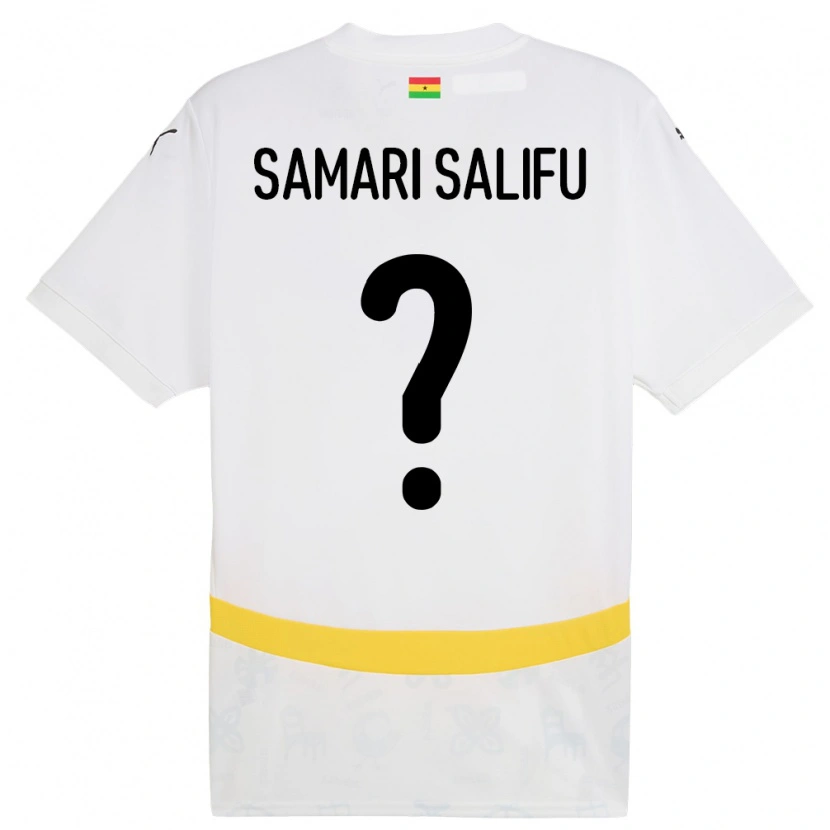 Danxen Herren Ghana Abass Samari Salifu #0 Weiß Heimtrikot Trikot 24-26 T-Shirt Schweiz