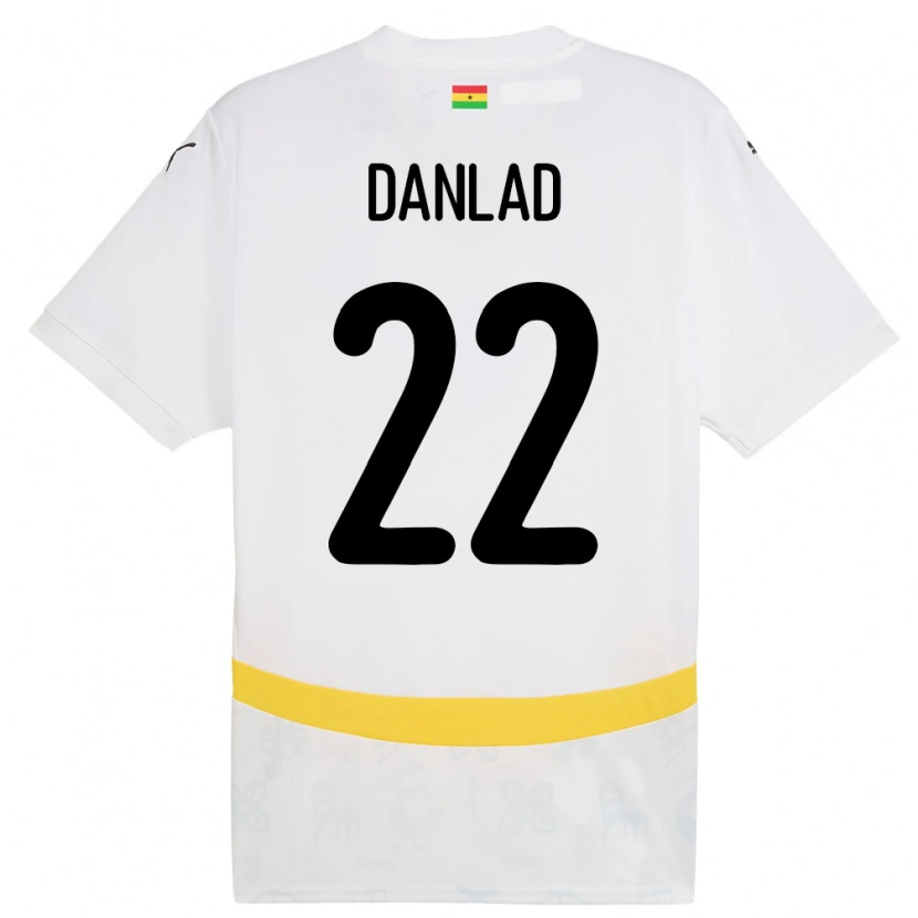 Danxen Herren Ghana Ibrahim Danlad #22 Weiß Heimtrikot Trikot 24-26 T-Shirt Schweiz