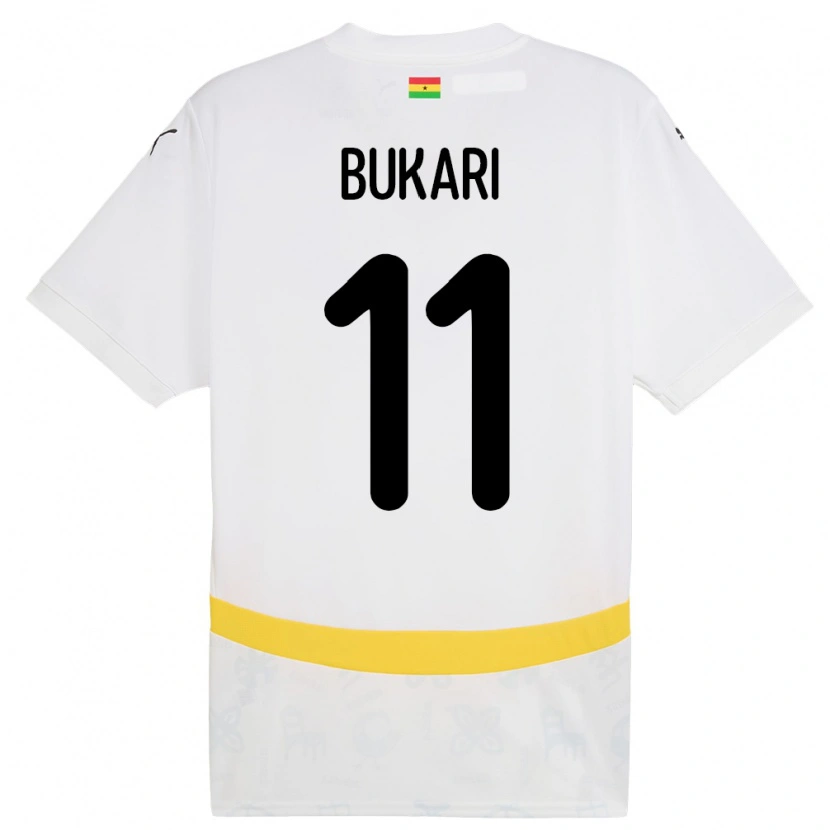 Danxen Herren Ghana Osman Bukari #11 Weiß Heimtrikot Trikot 24-26 T-Shirt Schweiz