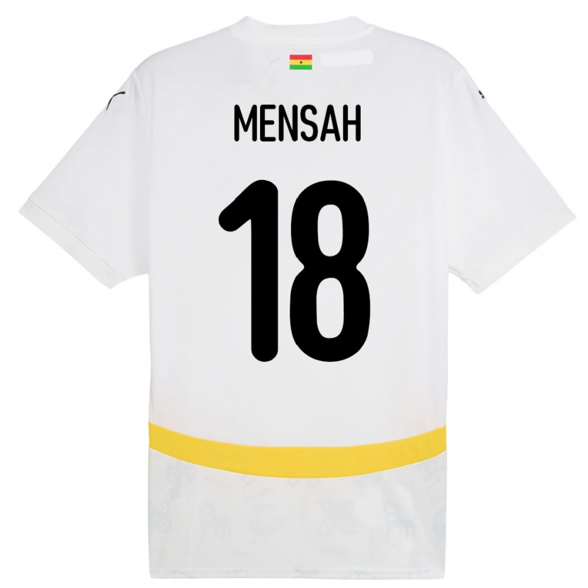 Danxen Herren Ghana Isaac Mensah #18 Weiß Heimtrikot Trikot 24-26 T-Shirt Schweiz