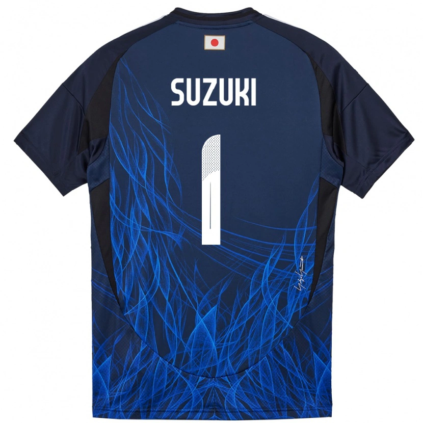 Danxen Herren Japan Zion Suzuki #1 Dunkelblau Heimtrikot Trikot 24-26 T-Shirt Schweiz