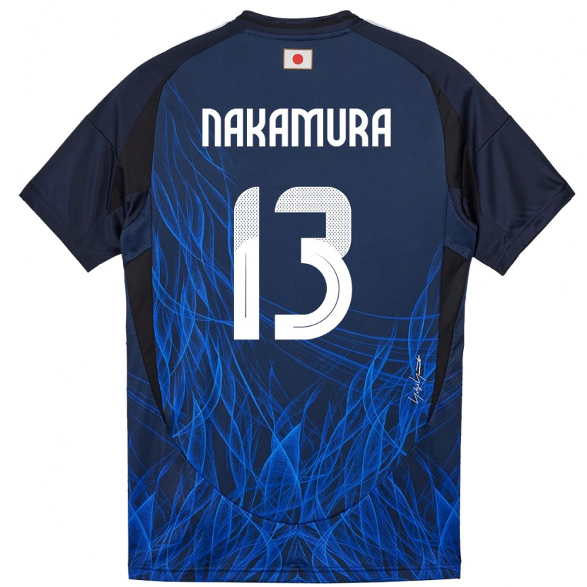 Danxen Herren Japan Keito Nakamura #13 Dunkelblau Heimtrikot Trikot 24-26 T-Shirt Schweiz
