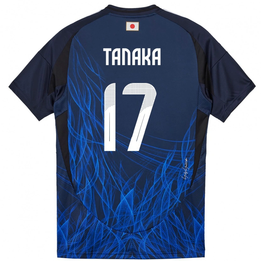 Danxen Herren Japan Ao Tanaka #17 Dunkelblau Heimtrikot Trikot 24-26 T-Shirt Schweiz