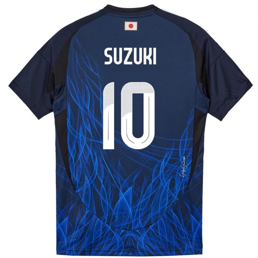 Danxen Herren Japan Yuito Suzuki #10 Dunkelblau Heimtrikot Trikot 24-26 T-Shirt Schweiz
