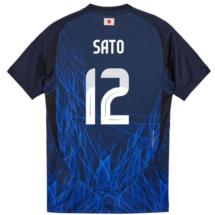 Danxen Herren Japan Rikuto Sato #12 Dunkelblau Heimtrikot Trikot 24-26 T-Shirt Schweiz