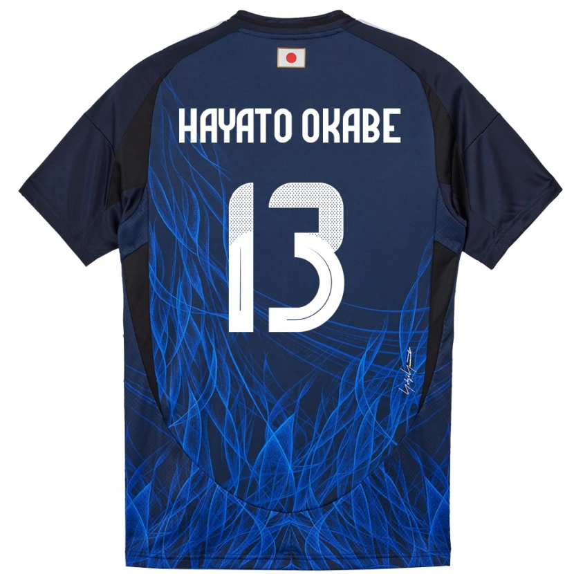 Danxen Herren Japan Tariqkani Hayato Okabe #13 Dunkelblau Heimtrikot Trikot 24-26 T-Shirt Schweiz
