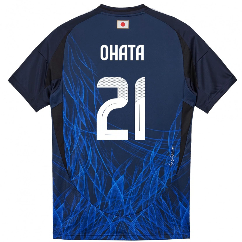 Danxen Herren Japan Ayumu Ohata #21 Dunkelblau Heimtrikot Trikot 24-26 T-Shirt Schweiz