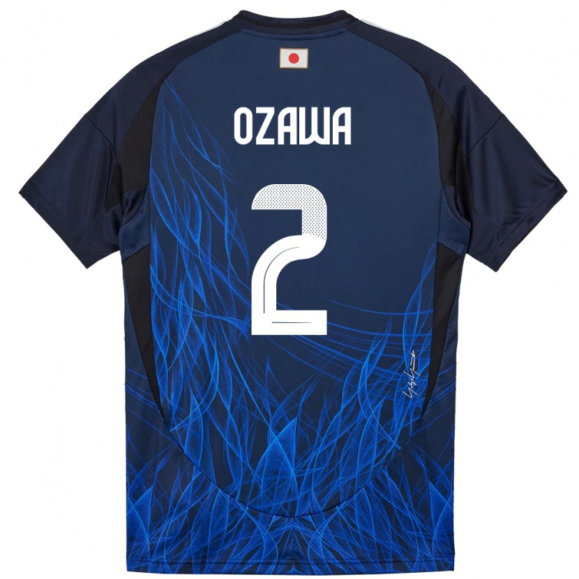 Danxen Herren Japan Haruki Ozawa #2 Dunkelblau Heimtrikot Trikot 24-26 T-Shirt Schweiz