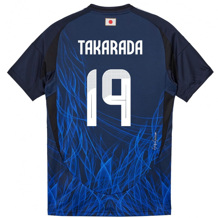 Danxen Herren Japan Saori Takarada #19 Dunkelblau Heimtrikot Trikot 24-26 T-Shirt Schweiz