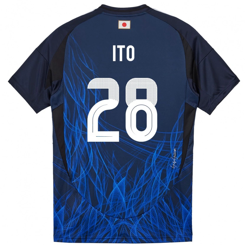 Danxen Herren Japan Hiroki Ito #28 Dunkelblau Heimtrikot Trikot 24-26 T-Shirt Schweiz