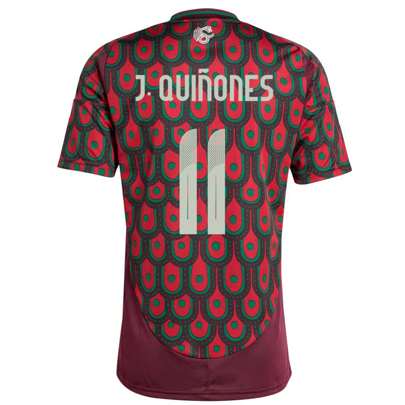 Danxen Herren Mexiko Julián Quiñones #11 Kastanienbraun Heimtrikot Trikot 24-26 T-Shirt Schweiz